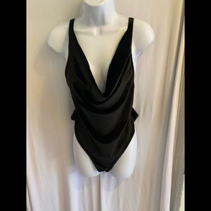 Pretty Little Thing Black BodySuit Size 12